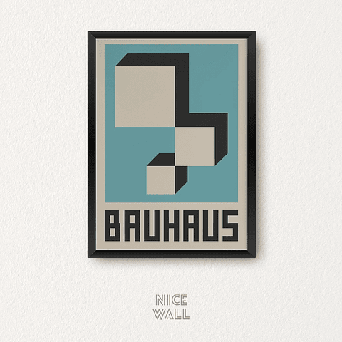 Cuadro Bauhaus Cuadrados