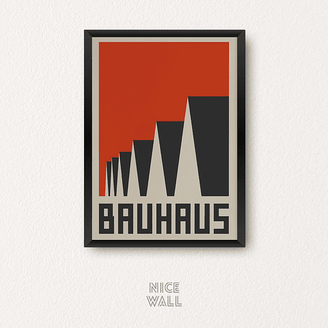 Cuadro Bauhaus Triángulos