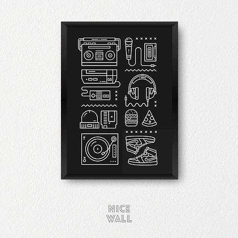 Cuadro Tesoros Retro