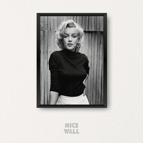 Cuadro Marilyn Monroe Black Sweater