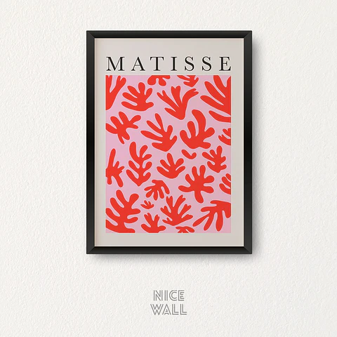 Cuadro Matisse Formas Rosadas