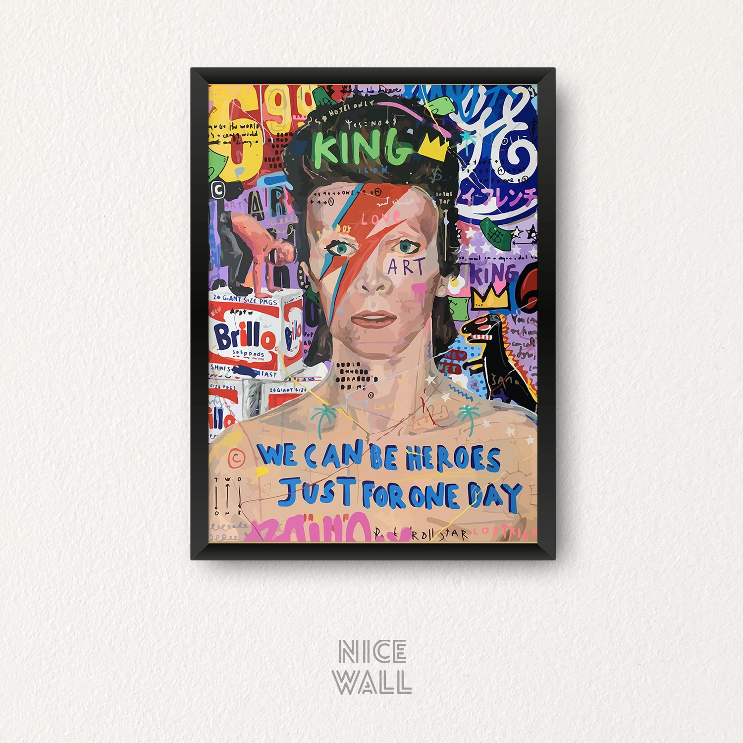 Cuadro David Bowie Grafiti
