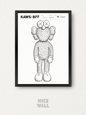 Cuadro Kaws BFF Exhibition