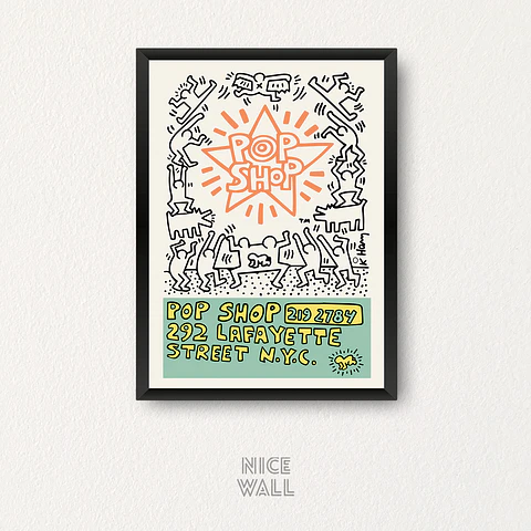 Cuadro Keith Haring Pop Shop
