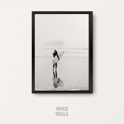 Cuadro Surfista Playa