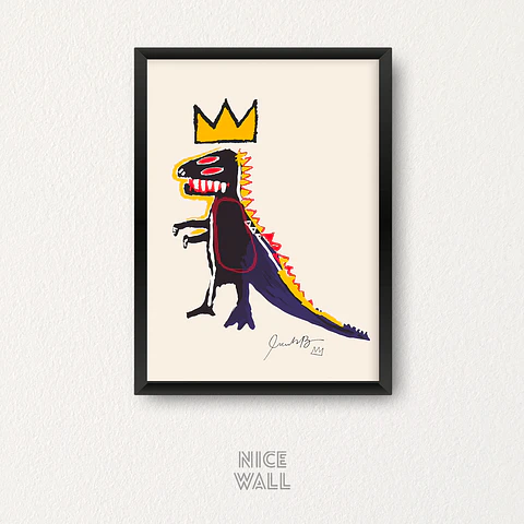 Cuadro Jean-Michel Basquiat Dinosaurio