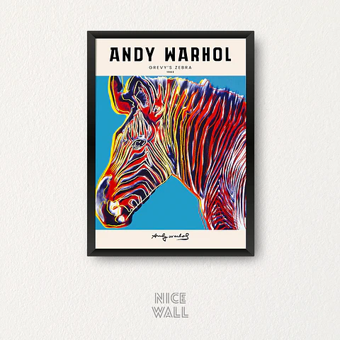 Cuadro Andy Warhol Zebra