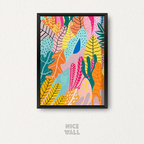 Cuadro Botánica colores