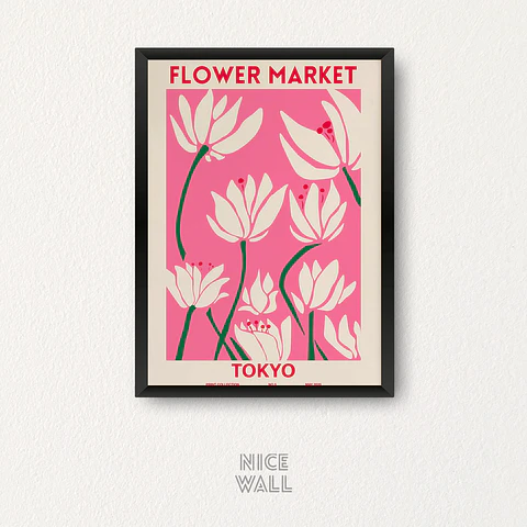 Cuadro Flower Market Tokyo