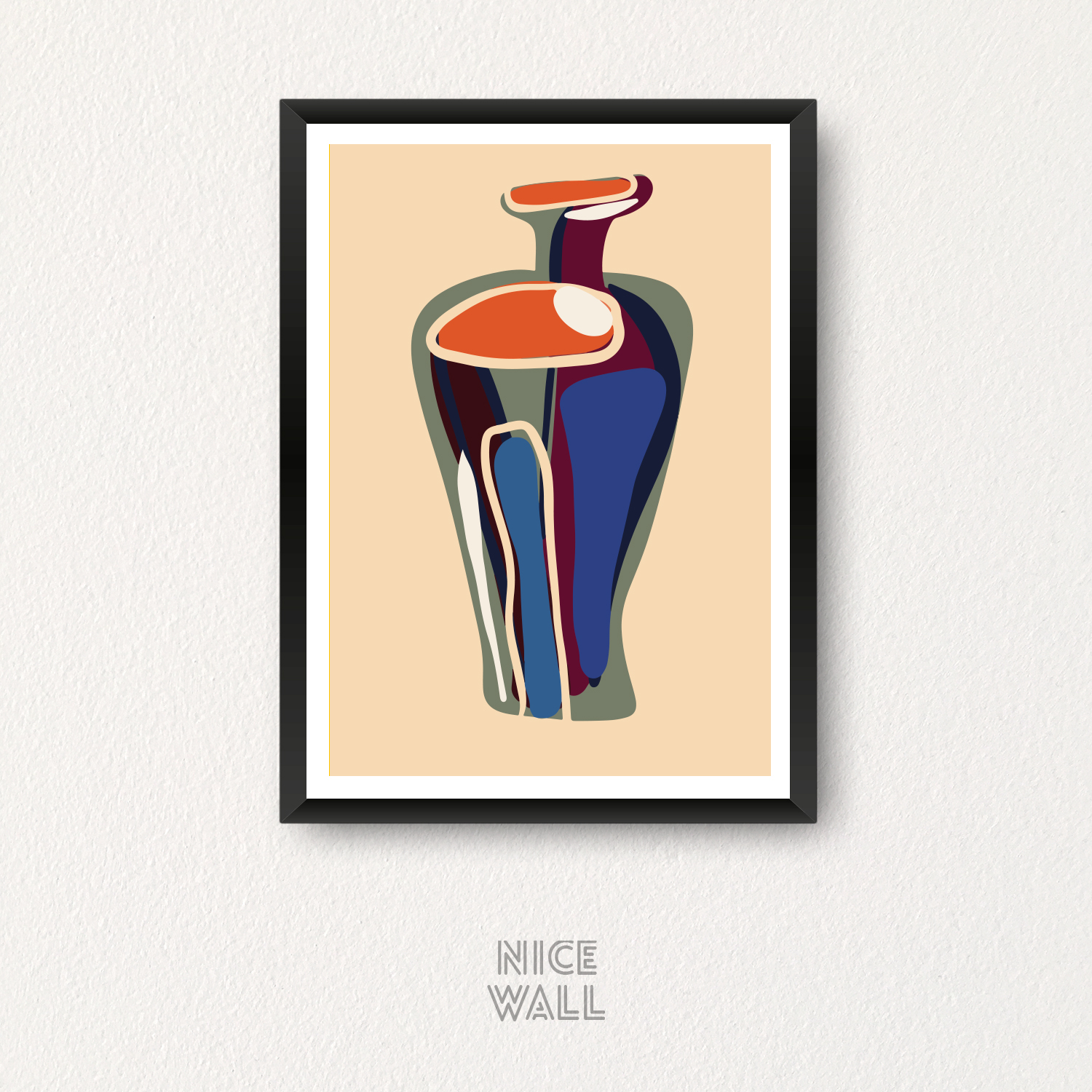 Cuadro Botellas Abstractas tres