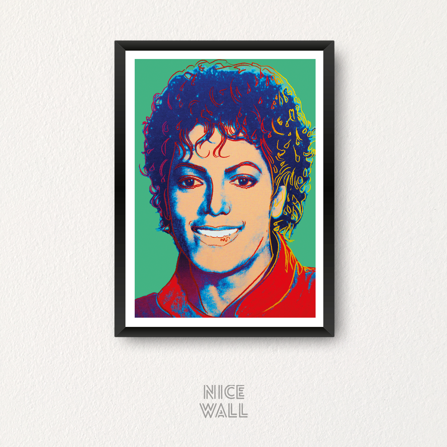 Cuadro Michael x Warhol verde
