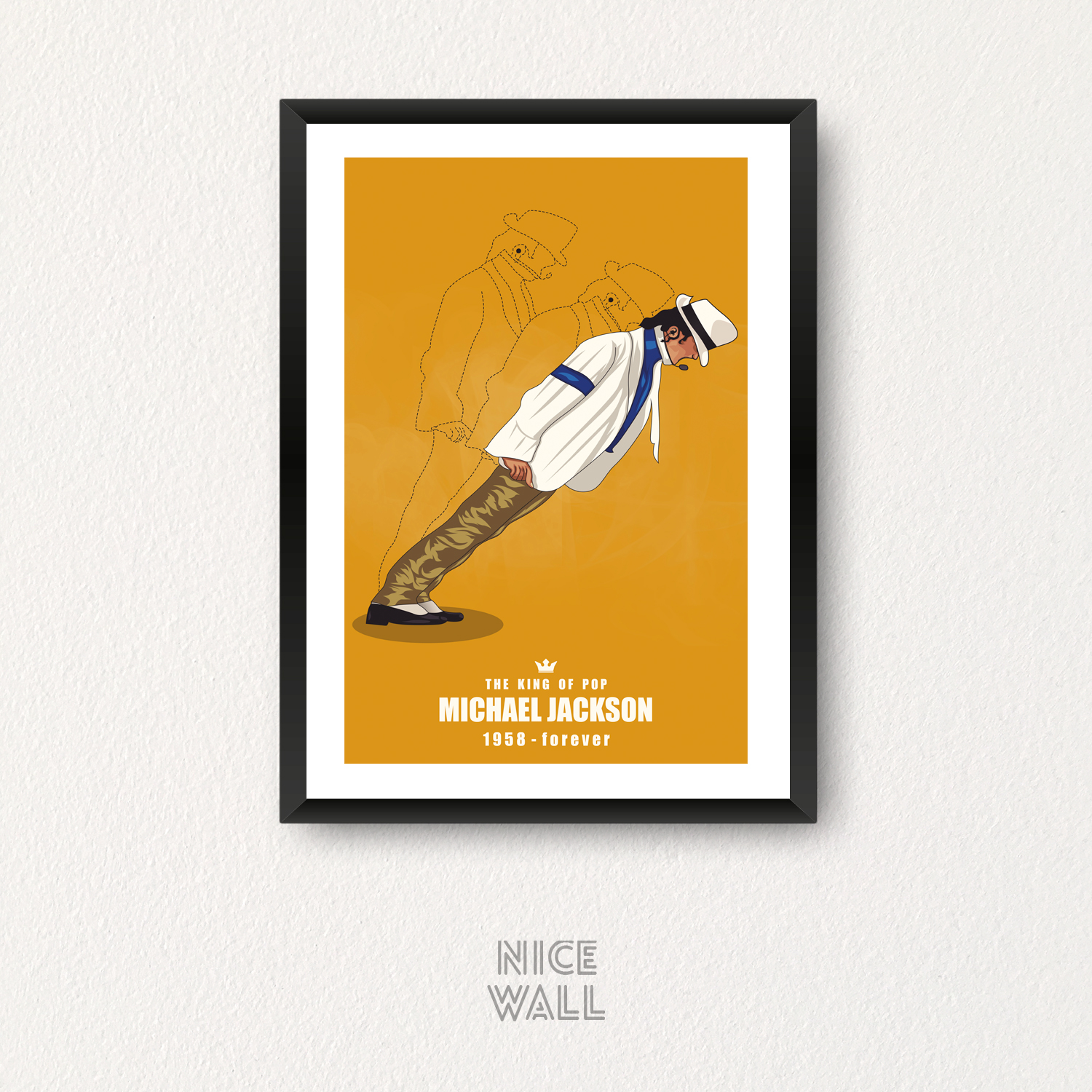 Cuadro Michael Ilustrado