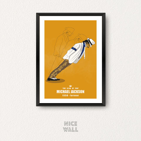 Cuadro Michael Ilustrado