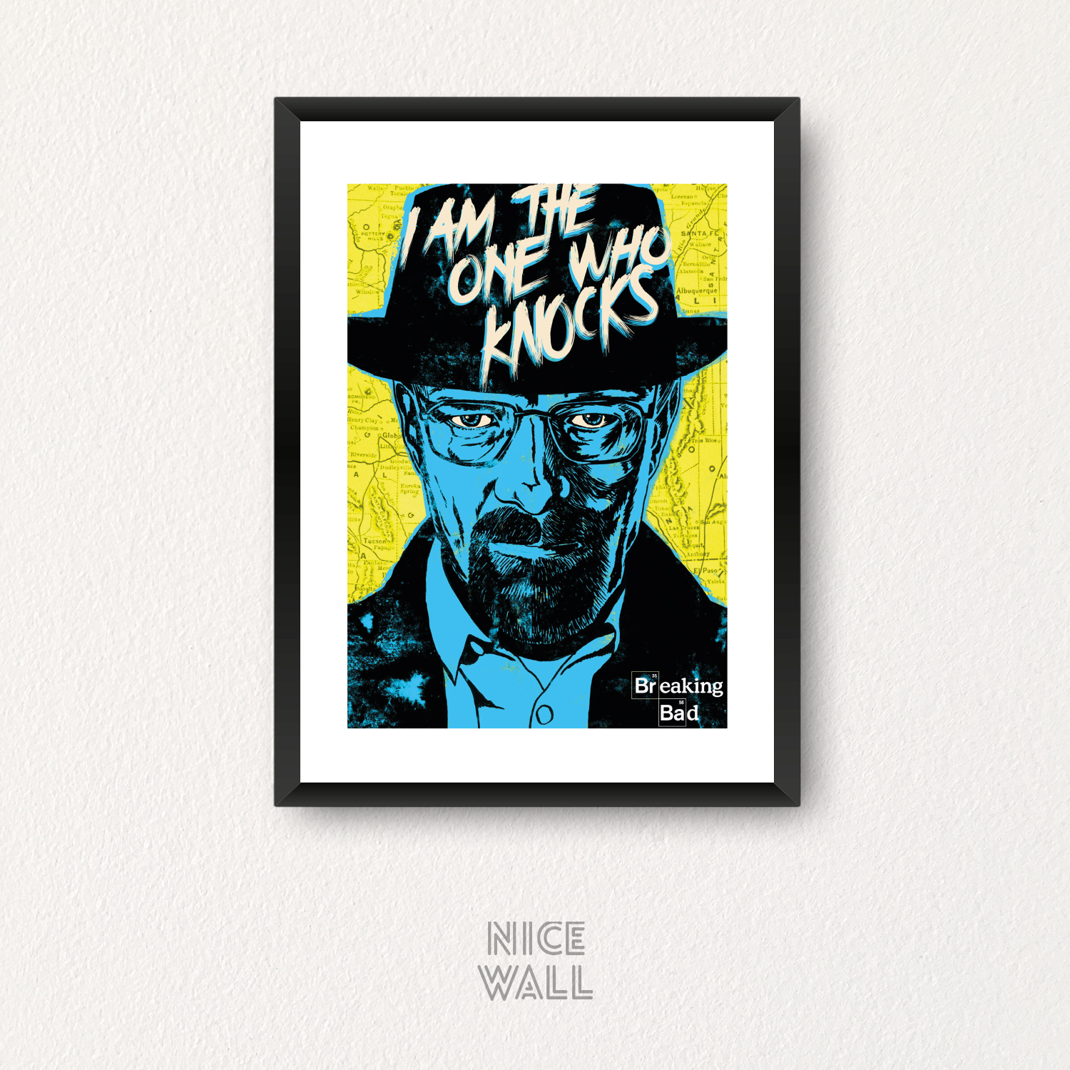 Cuadro Ilustración Rostro Breaking Bad