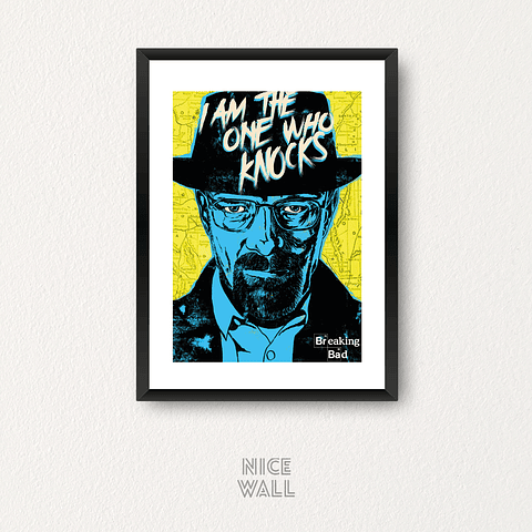 Cuadro Ilustración Rostro Breaking Bad