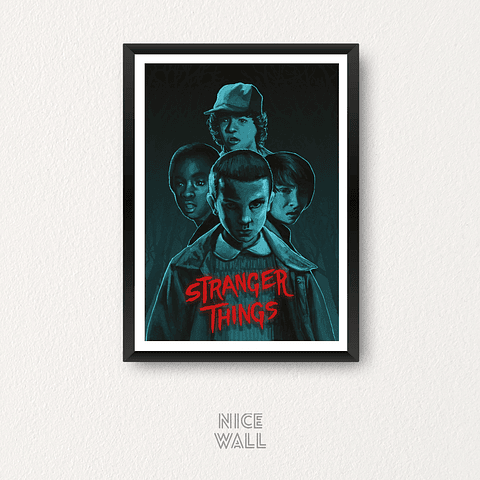 Cuadro Stranger Things Ilustración