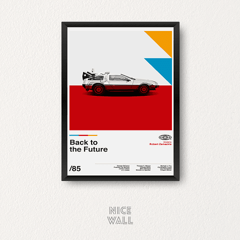 Cuadro Volver al Futuro Ilustrado