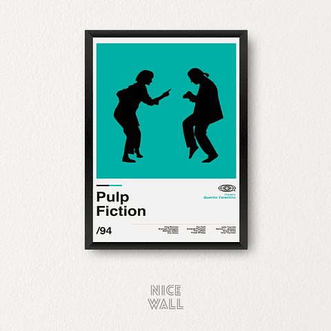 Cuadro Pulp Fiction Ilustrado