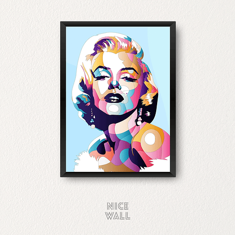 Cuadro Marilyn Ilustrada