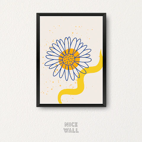 Cuadro Flor Abstracta