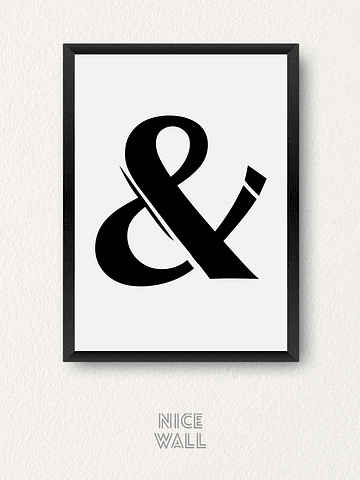 Cuadro Ampersand uno