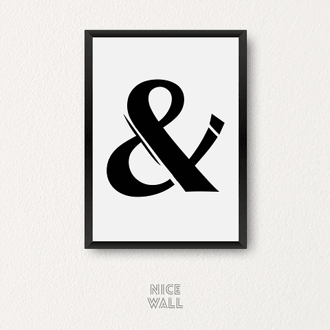 Cuadro Ampersand uno