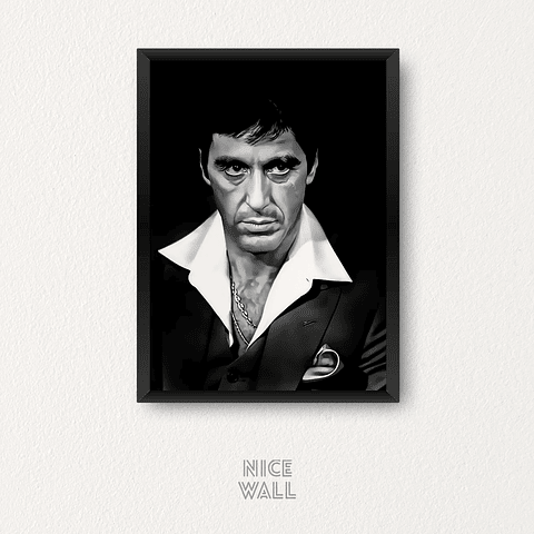 Cuadro Scarface Ilustrado