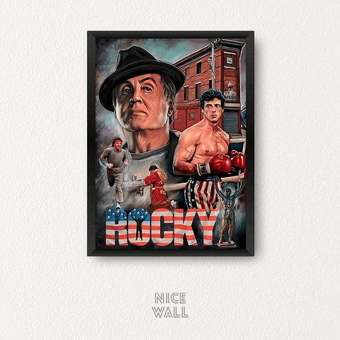 Cuadro Rocky Ilustrado 