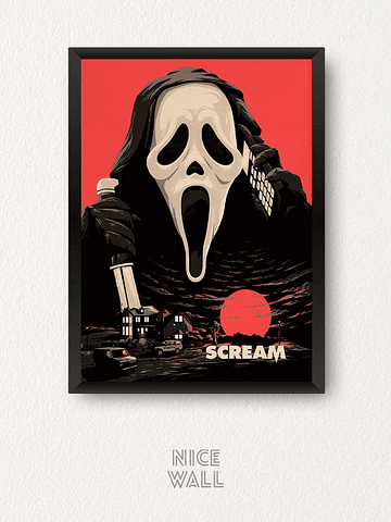 Cuadro Scream Ilustrado