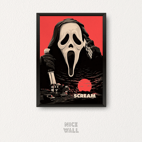 Cuadro Scream Ilustrado