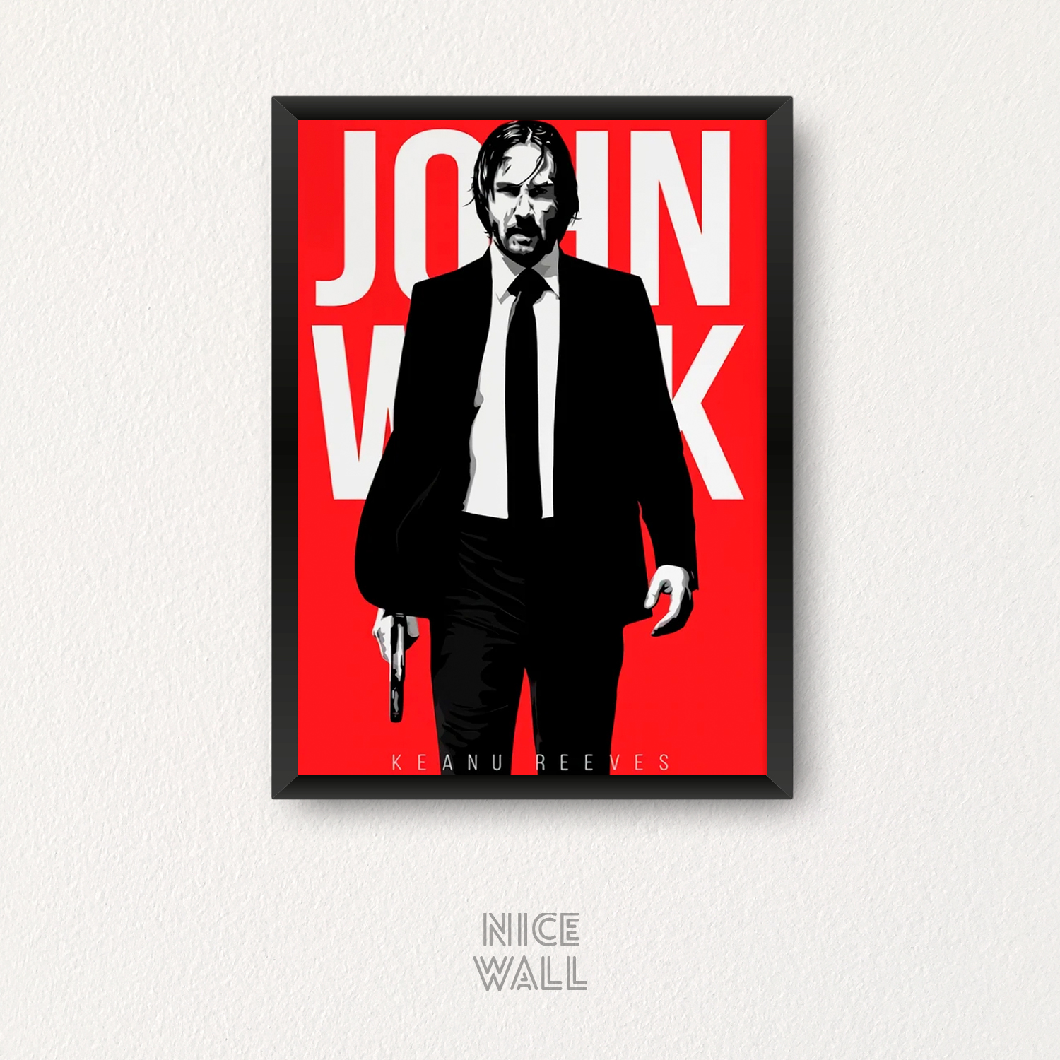 Cuadro John Wick Ilustrado