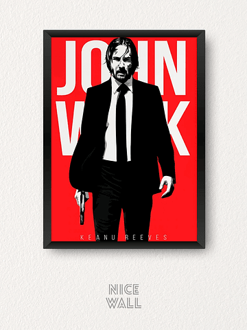 Cuadro John Wick Ilustrado