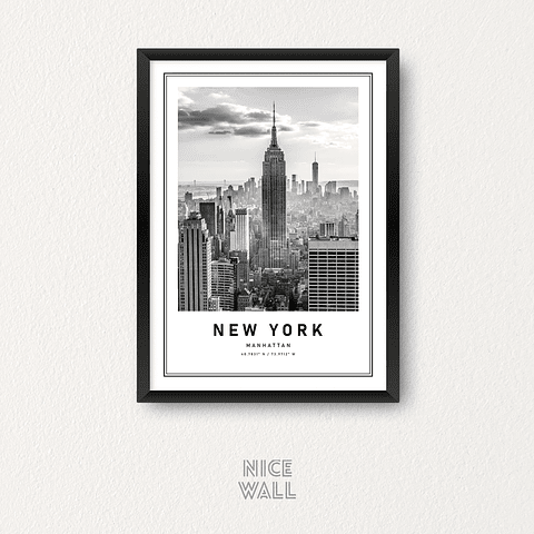 Cuadro Poster New York Manhattan