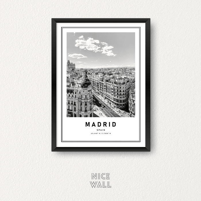 Cuadro Poster Madrid