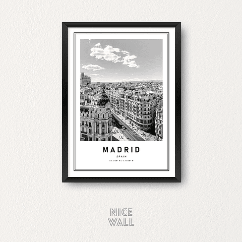 Cuadro Poster Madrid