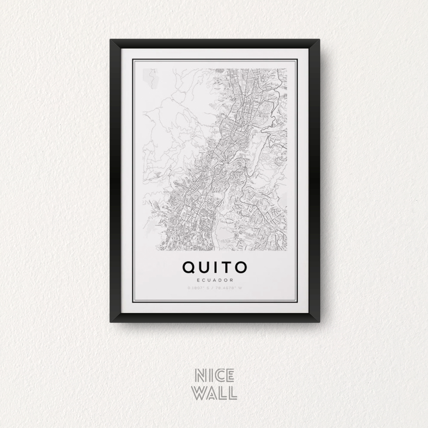 Cuadro Mapa Quito