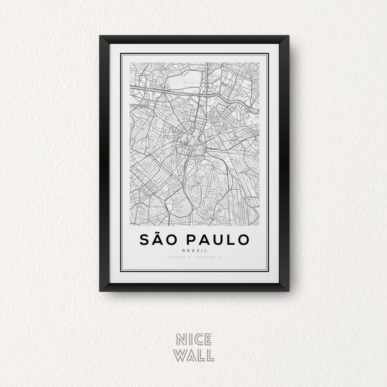 Cuadro Mapa Sao Paulo