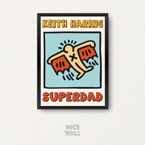Cuadro Keith Haring Superdad