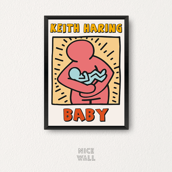 Cuadro Keith Haring Mom and Baby