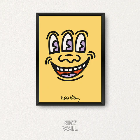 Cuadro Keith Haring Face