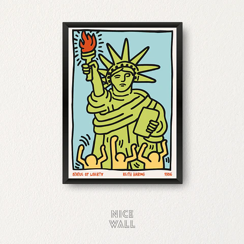 Cuadro Keith Haring Estatua Libertad