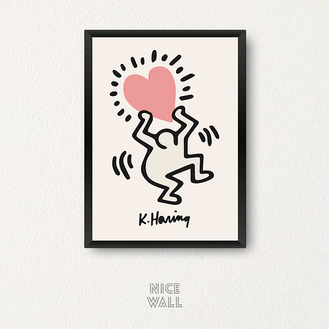 Cuadro Keith Haring Corazón