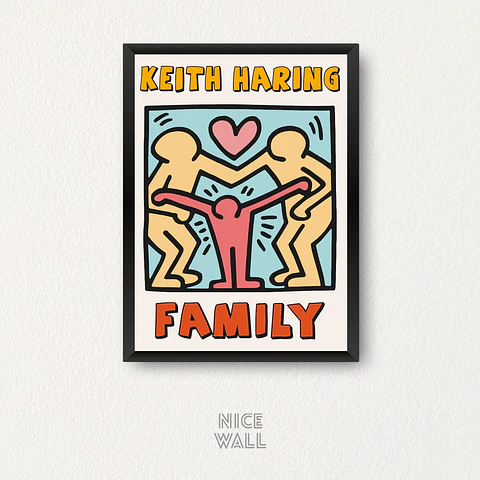 Cuadro Keith Haring Familia dos