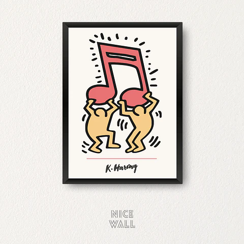 Cuadro Keith Haring Music
