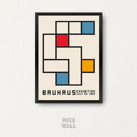 Cuadro Bauhaus Exhibition 1923 Tres