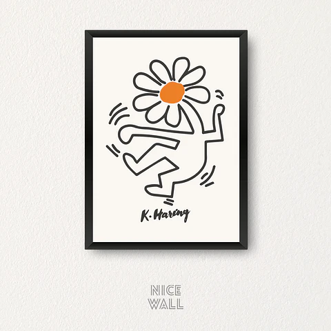 Cuadro Keith Haring Flor