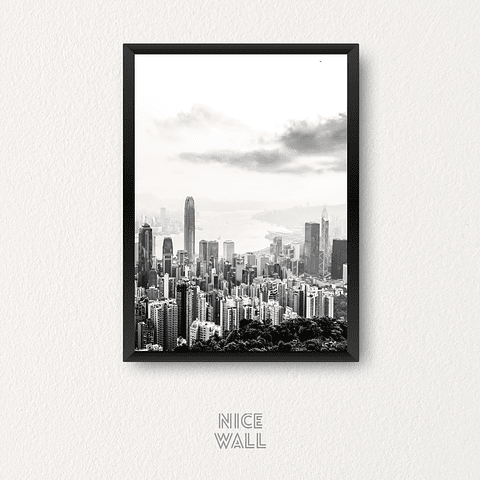 Cuadro Hong Kong Edificios Dos