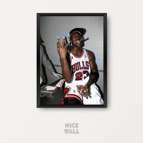 Cuadro Michael Jordan Campeón