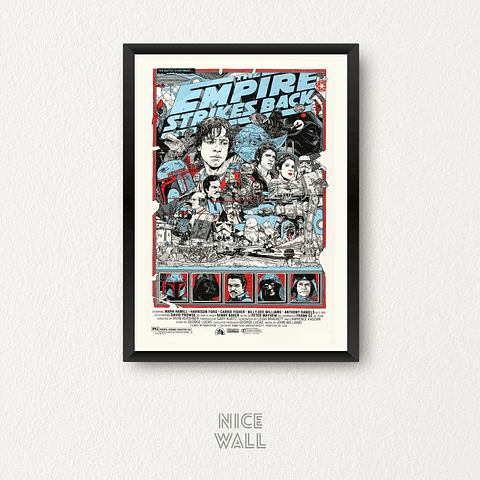 Cuadro El Imperio Contraataca Poster Ilustrado