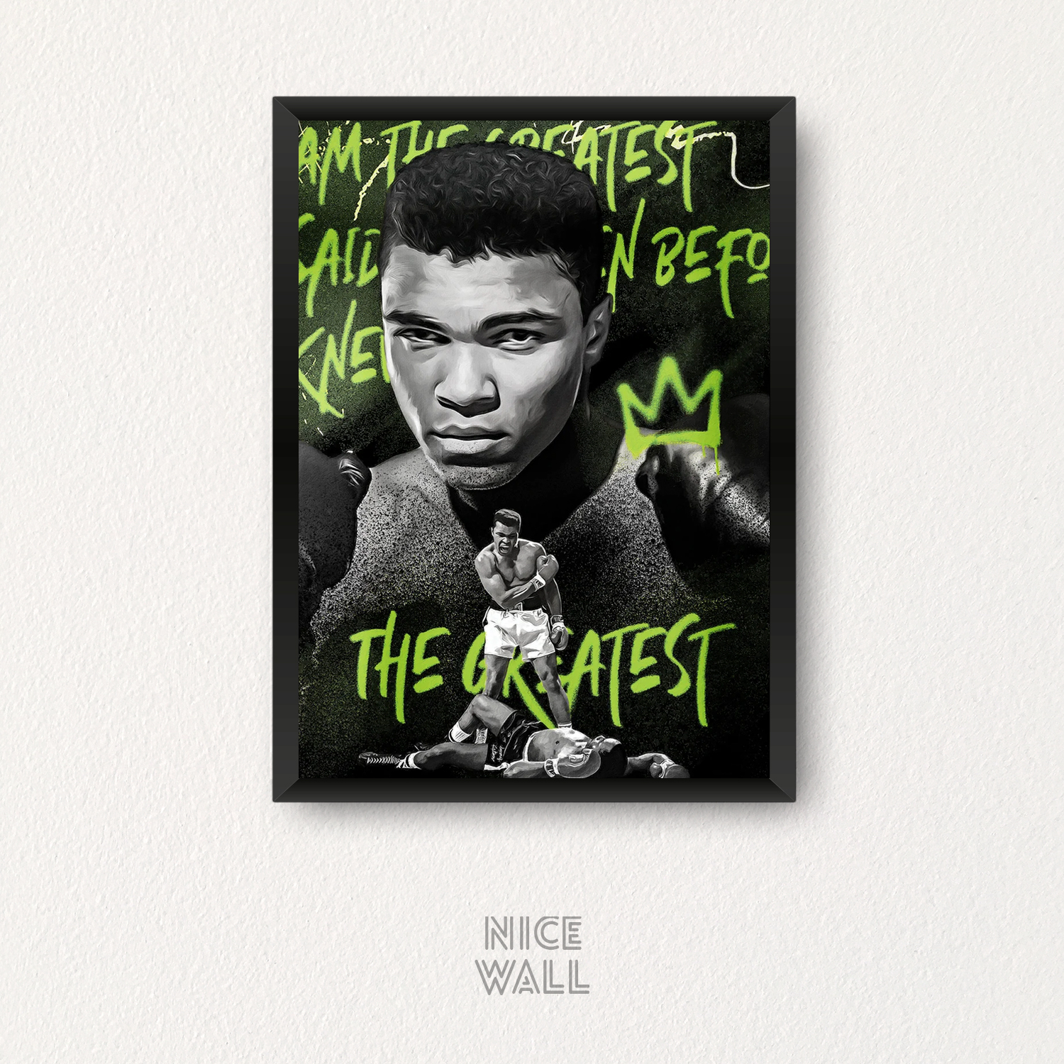 Cuadro Muhammad Ali Graffiti